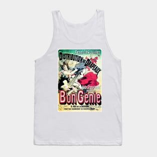 BON GENIE by Jules Cheret French Belle Epoque Vintage Theatre Tank Top